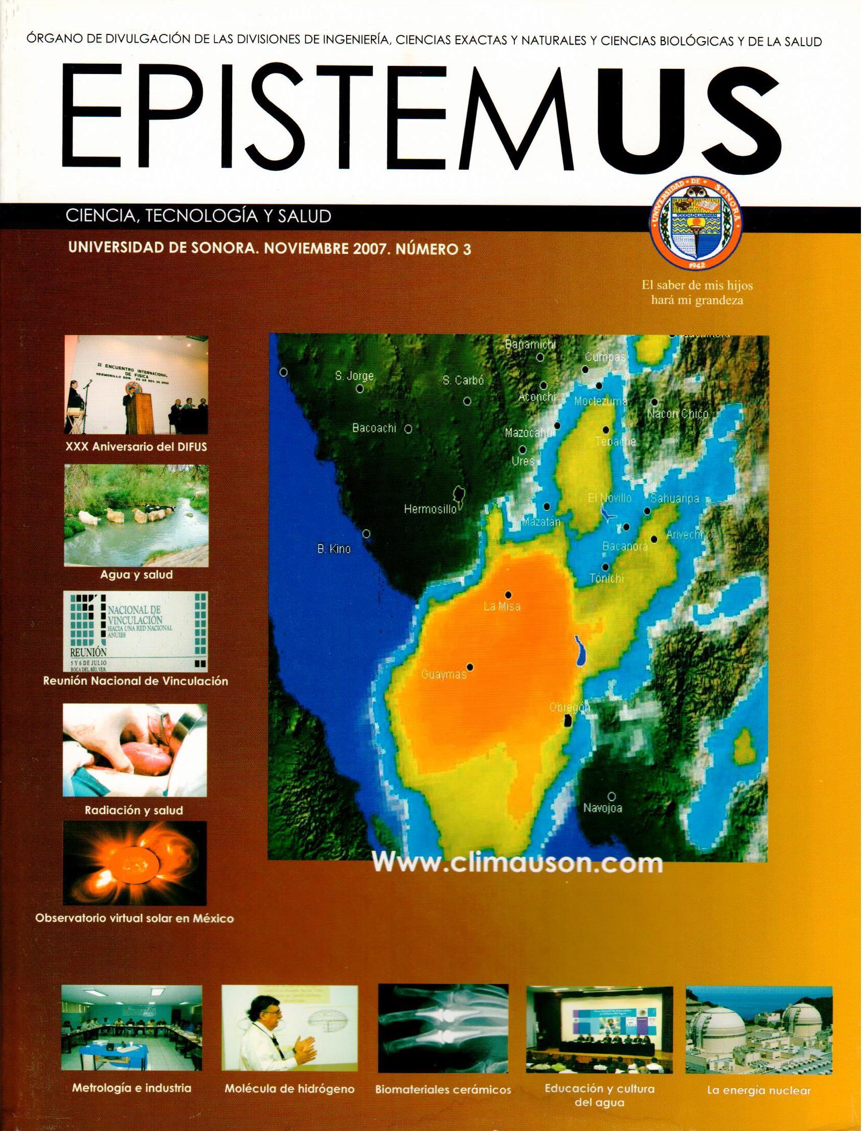 					View Vol. 1 No. 03 (2007): Epistemus 03 - Ciencia, Tecnología y Salud
				